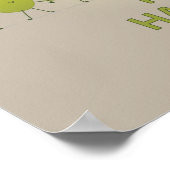 Olive Hanukkah Menorah Poster (Hoek)