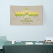 Olive Hanukkah Menorah Spandoek (Beurs)