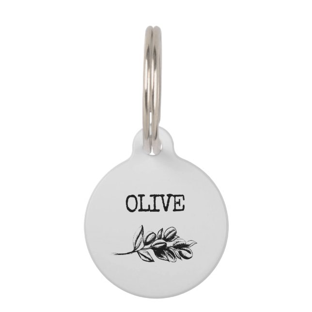 Olive Huisdierpenning (Voorkant)