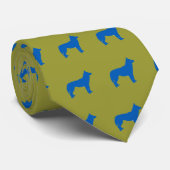 Olive Husky Stropdas 2b (Opgerold)