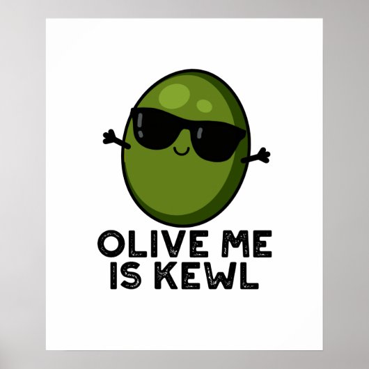 Olive Ik ben Kewl Cool Olive Pun Poster (Voorkant)