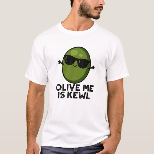 Olive Ik ben Kewl Cool Olive Pun T-shirt (Voorkant)