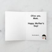 Olive je Mams, Moederdag Kaart (Binnen)