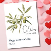Olive je zo grappig Valentijnsdag Feestdagenkaart