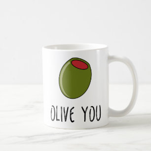 Olive jij, Pun, grappig dat ik van je hou Koffiemok