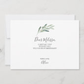 Olive, jij wordt mijn bruidsmeisje kaart (Achterkant)