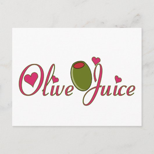 Olive Juice Briefkaart (Voorkant)