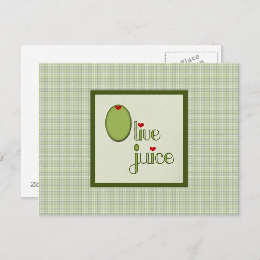 Olive Juice Briefkaart (Voorkant / Achterkant)