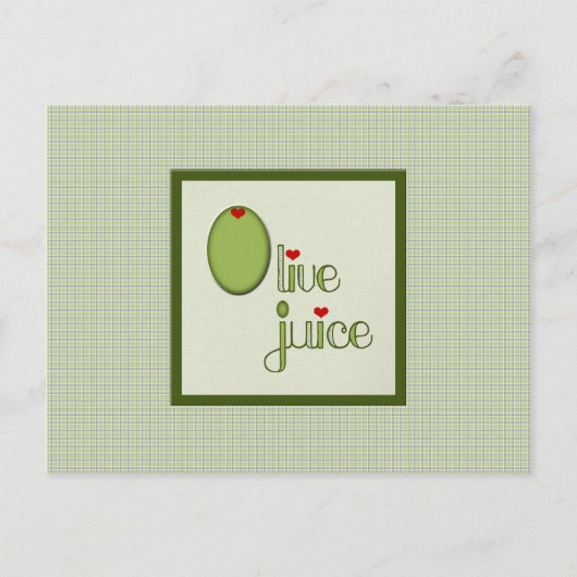 Olive Juice Briefkaart (Voorkant)