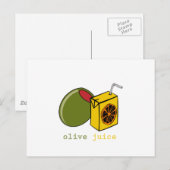 Olive Juice Briefkaart (Voorkant / Achterkant)