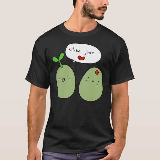 Olive Juice I Love You Classic T-Shirt (Voorkant)