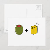 Olive Juice Ik hou van je Briefkaart (Voorkant / Achterkant)
