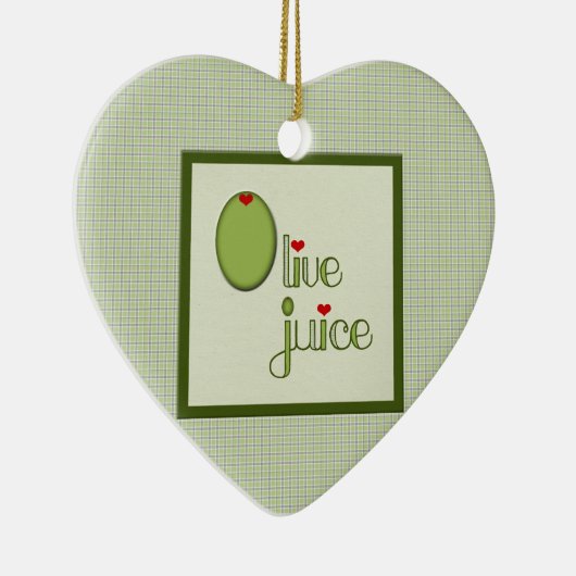 Olive Juice Keramisch Ornament (Rechts)