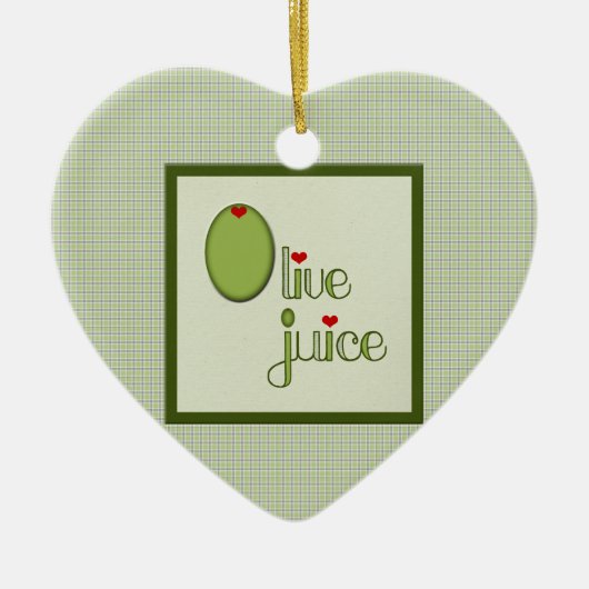 Olive Juice Keramisch Ornament (Voorkant)