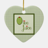 Olive Juice Keramisch Ornament (Achterkant)