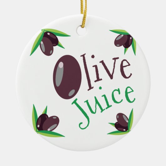 Olive Juice Keramisch Ornament (Voorkant)