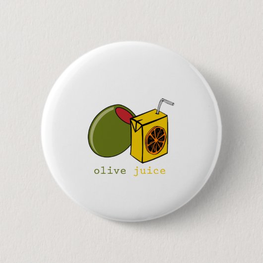 Olive Juice Ronde Button 5,7 Cm (Voorkant)