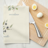 Olive Kitchen Towel Theedoek (Quarter Fold)