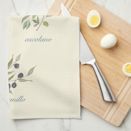 Olive Kitchen Towel Theedoek (Quarter Fold)