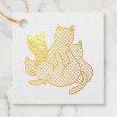 Olive kittens bedankjes labels (Voorkant)