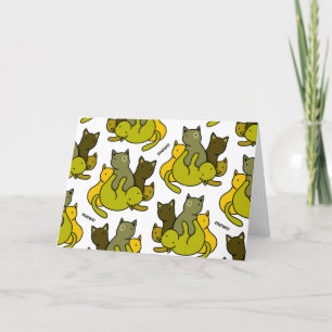 Olive kittens bedankkaart