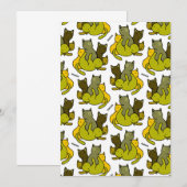 Olive kittens bedankkaart (Voorkant / Achterkant)