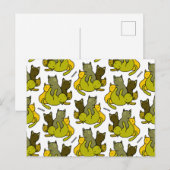 Olive kittens briefkaart (Voorkant / Achterkant)