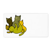 Olive kittens etiket (Voorkant)