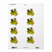 Olive kittens etiket (Full Sheet)