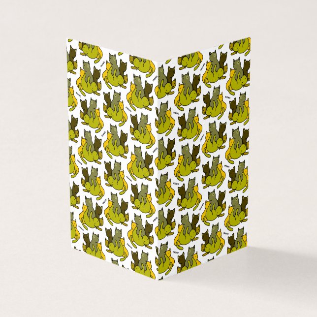 Olive kittens kaart (Buitenkant)