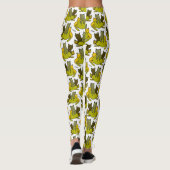 Olive kittens leggings (Achterkant)