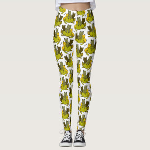 Olive kittens leggings