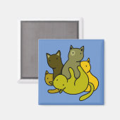 Olive kittens magneet (Voorkant / Achterkant)