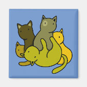 Olive kittens magneet (Voorkant)