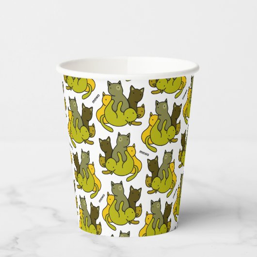 Olive kittens papieren bekers (Links)