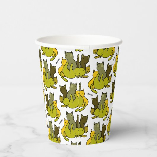 Olive kittens papieren bekers (Rechts)