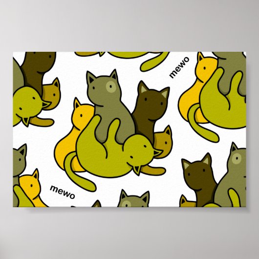Olive kittens poster (Voorkant)