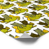 Olive kittens poster (Hoek)