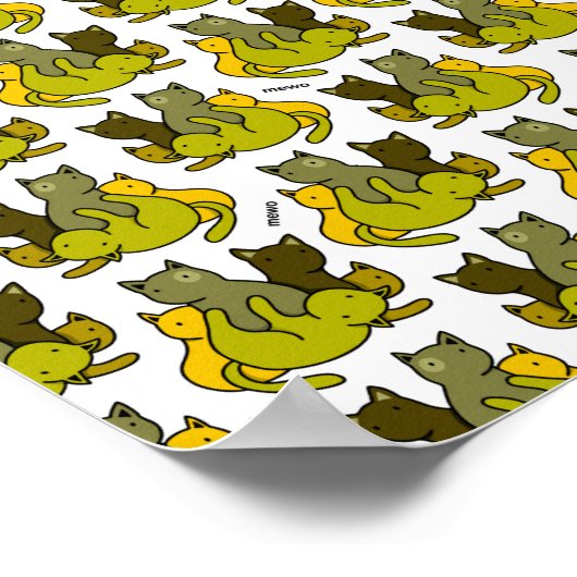 Olive kittens poster (Hoek)