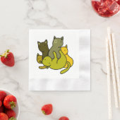 Olive kittens servet (Insitu)