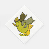 Olive kittens servet (Hoek)