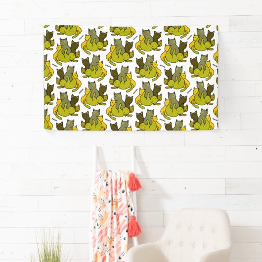 Olive kittens spandoek (Insitu)