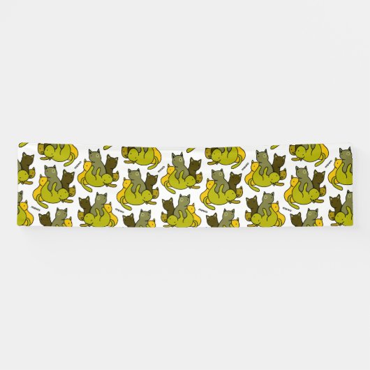 Olive kittens spandoek (Horizontaal)