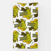 Olive kittens spandoek (Verticaal)