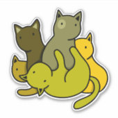 Olive kittens sticker (Voorkant)
