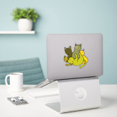 Olive kittens sticker (Laptop op bureau)