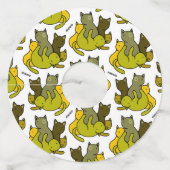 Olive kittens wijnglaslabel (Voorkant)