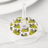 Olive kittens wijnglaslabel (Dichtbij)