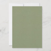 OLIVE KRAFT RUSTIC FOLIAGE WE TIENDE DE KNOT INVIT BEDANKKAART (Achterkant)