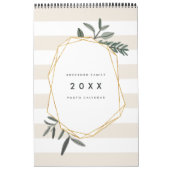Olive Leaf | 12 Fotokalender met notities Kalender (Hoes)
